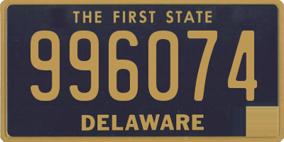 DE license plate 996074