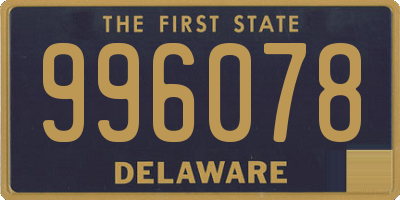 DE license plate 996078
