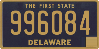 DE license plate 996084