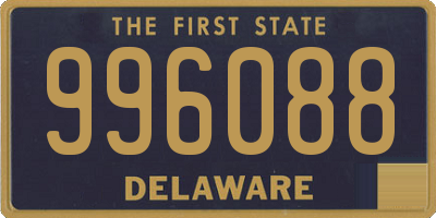 DE license plate 996088