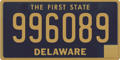DE license plate 996089