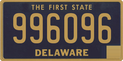 DE license plate 996096