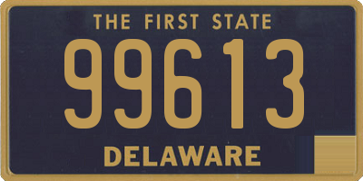 DE license plate 99613