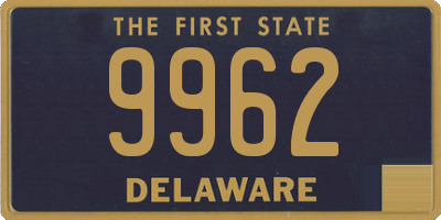 DE license plate 9962