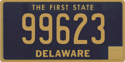 DE license plate 99623