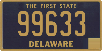 DE license plate 99633