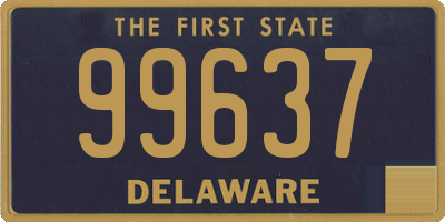 DE license plate 99637