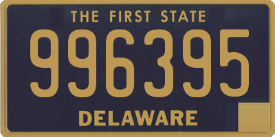 DE license plate 996395