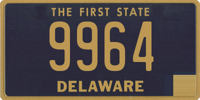 DE license plate 9964