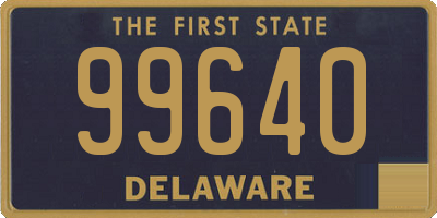 DE license plate 99640