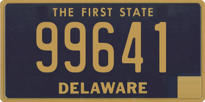 DE license plate 99641