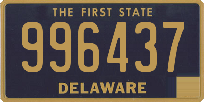 DE license plate 996437