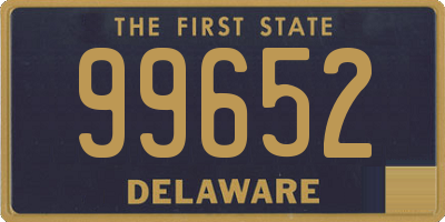 DE license plate 99652