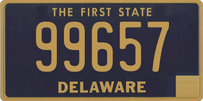 DE license plate 99657