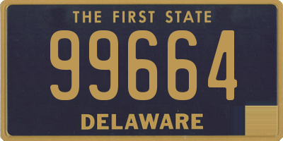 DE license plate 99664