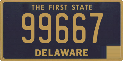 DE license plate 99667