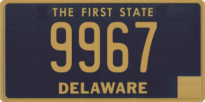 DE license plate 9967