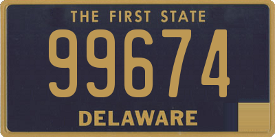 DE license plate 99674