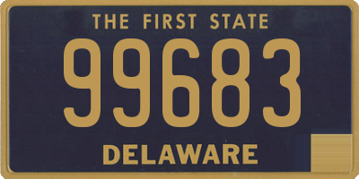 DE license plate 99683