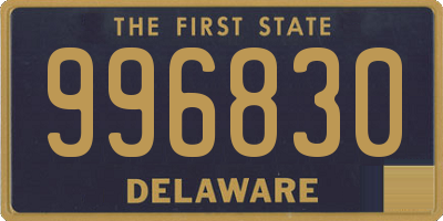 DE license plate 996830