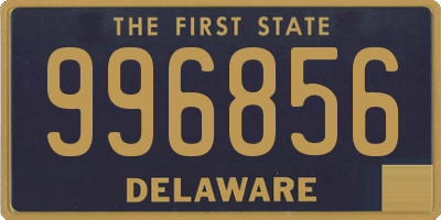 DE license plate 996856