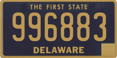 DE license plate 996883
