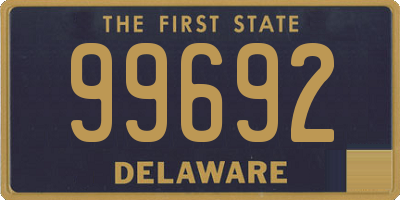 DE license plate 99692