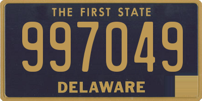 DE license plate 997049