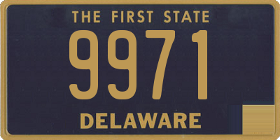 DE license plate 9971