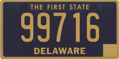 DE license plate 99716