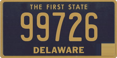 DE license plate 99726