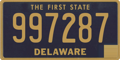 DE license plate 997287