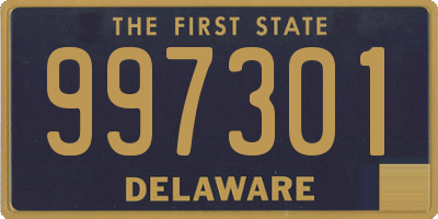 DE license plate 997301