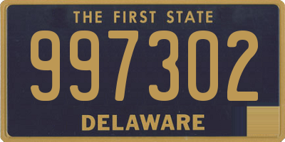 DE license plate 997302