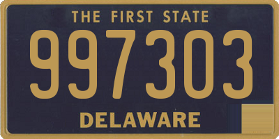 DE license plate 997303