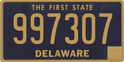 DE license plate 997307