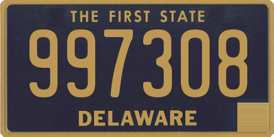 DE license plate 997308