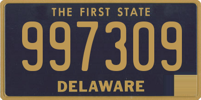 DE license plate 997309