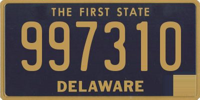 DE license plate 997310