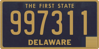 DE license plate 997311