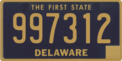 DE license plate 997312