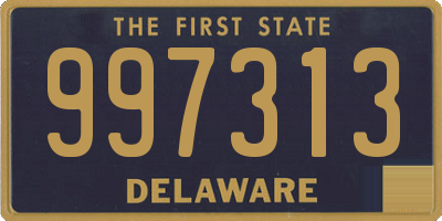 DE license plate 997313