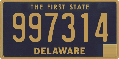 DE license plate 997314