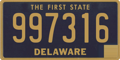 DE license plate 997316