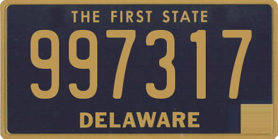 DE license plate 997317