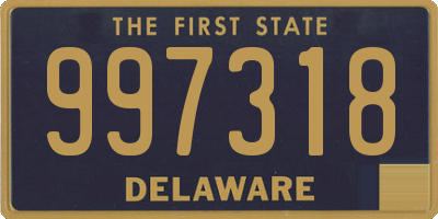 DE license plate 997318