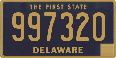 DE license plate 997320