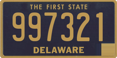 DE license plate 997321