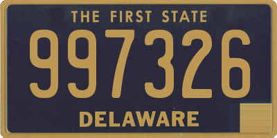 DE license plate 997326