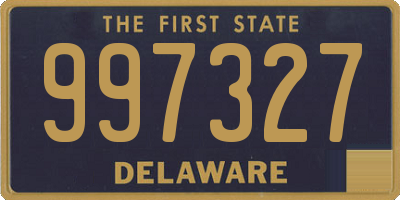 DE license plate 997327